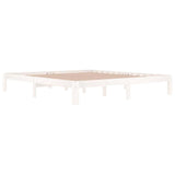 Vidaxl bedframe massief hout wit 180x200 cm
