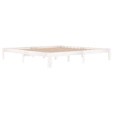 Vidaxl bedframe massief grenenhout wit 200x200 cm