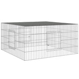 Vidaxl Cage de lapin 110x110x55 cm fer galvanisé