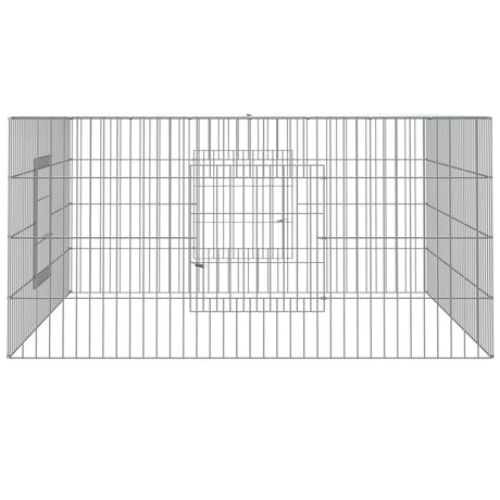 Vidaxl Cage de lapin 110x110x55 cm fer galvanisé