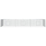 Cage de lapin vidaxl avec 3 panneaux 325x109x54 cm fer galvanisé