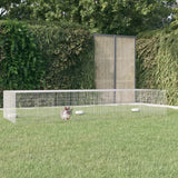 Cage de lapin vidaxl avec 3 panneaux 325x109x54 cm fer galvanisé