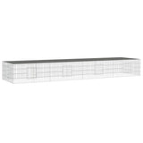 Cage de lapin vidaxl avec 4 panneaux 433x109x54 cm fer galvanisé