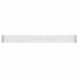 Cage de lapin vidaxl avec 5 panneaux 541x109x54 cm fer galvanisé