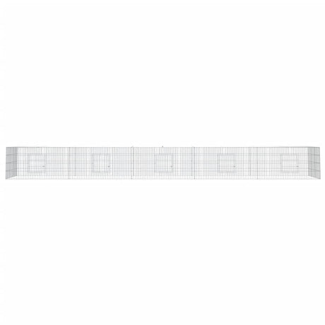 Cage de lapin vidaxl avec 5 panneaux 541x109x54 cm fer galvanisé