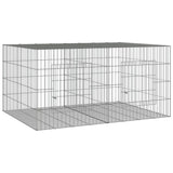 Vidaxl Rabbit cage with 2 panels 110x79x54 cm galvanized iron