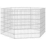 Vidaxl Animal Shelter 6 paneler 54x60 cm galvaniseret jern