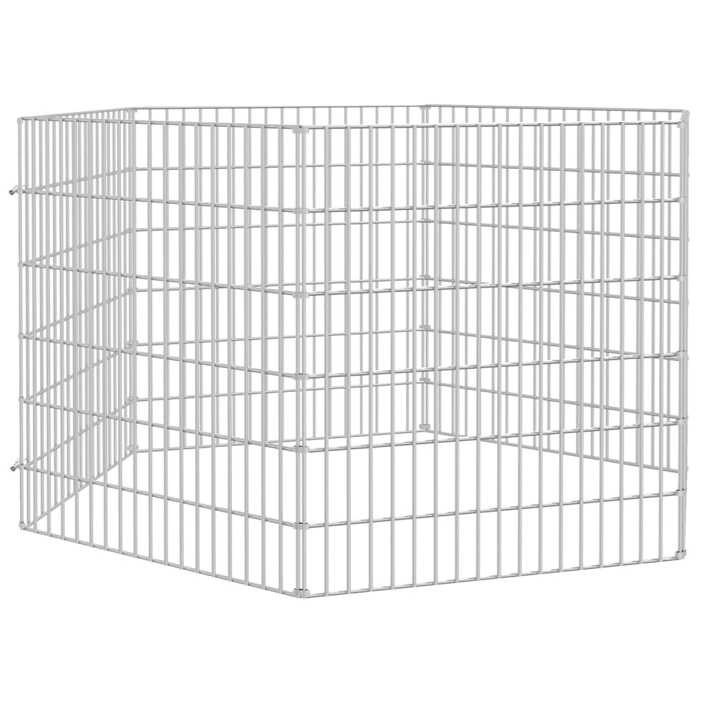 Vidaxl Animal Shelter 6 Pannelli 54x60 cm Galvanizzato