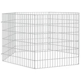 VidaXL Animal Shelter 6 panels 54x60 cm galvanized iron