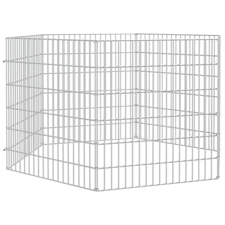 Vidaxl Animal Shelter 6 panneaux 54x60 cm fer galvanisé