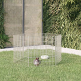 Vidaxl Animal Shelter 6 paneler 54x60 cm galvaniseret jern