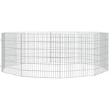 Vidaxl Animal Shelter 10 paneler 54x60 cm galvaniseret jern