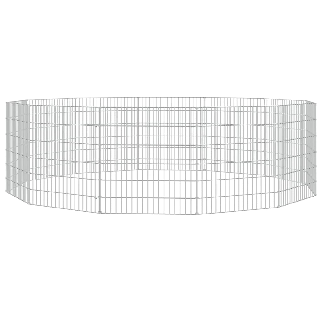 Vidaxl Animal Storage 12 panneaux 54x60 cm fer galvanisé