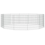 Vidaxl Rabbit Cage med 12 paneler 54x60 cm galvaniseret jern