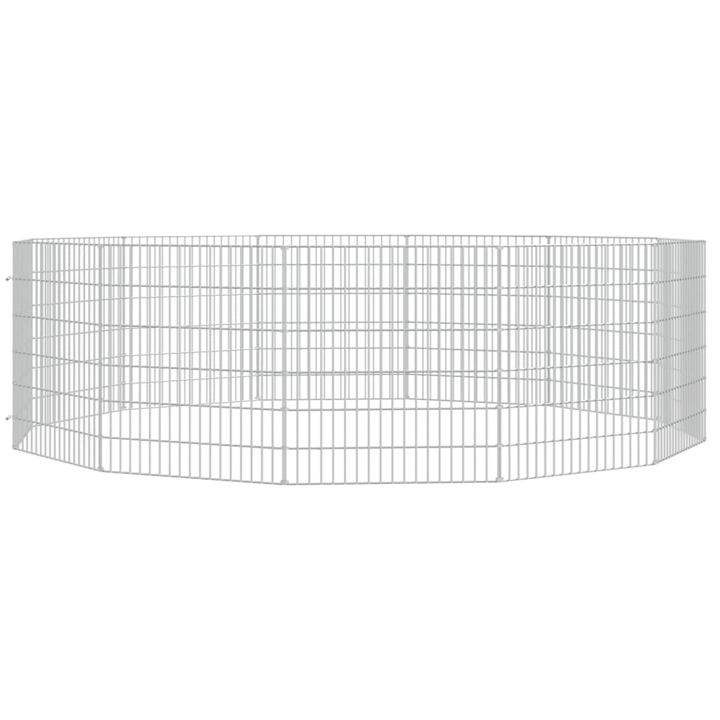 Vidaxl Animal Storage 12 panneaux 54x60 cm fer galvanisé