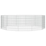 Vidaxl Rabbit Cage med 12 paneler 54x60 cm galvaniseret jern