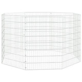 Vidaxl Recinto animal 8 paneles 54x80 cm de hierro galvanizado