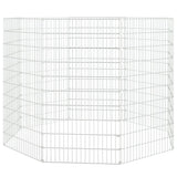 Vidaxl Animal Enclosure 8 pannelli 54x100 cm Galvanizzato