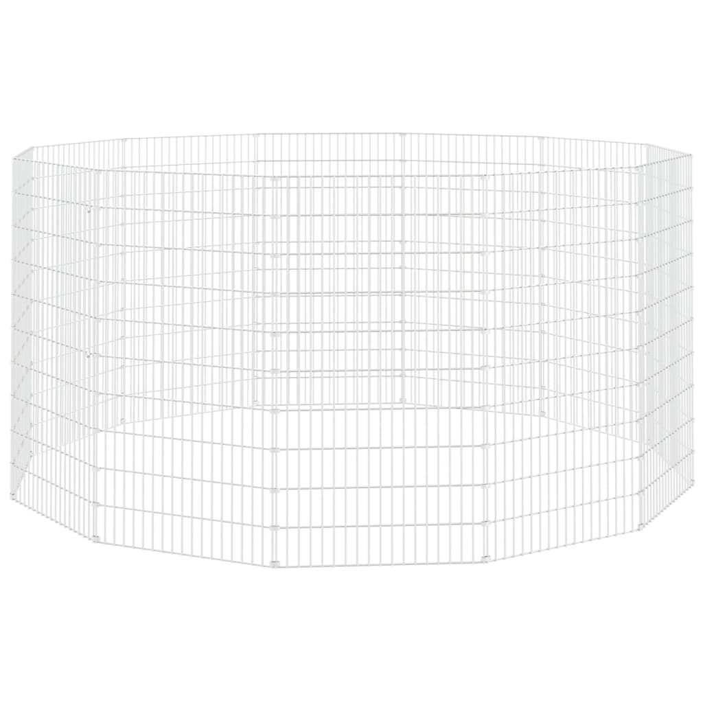 Vidaxl Animal Storage 12 panneaux 54x100 cm fer galvanisé