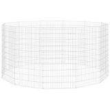 Vidaxl Animal Storage 12 panneaux 54x100 cm fer galvanisé