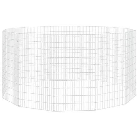 Vidaxxl enclos pour animaux en liberté 12 panneaux 54x100 cm fer galvanisé