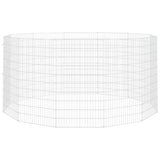 Vidaxl Animal Storage 12 panneaux 54x100 cm fer galvanisé
