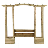 Vidaxl pergola avec canapé et jardinières