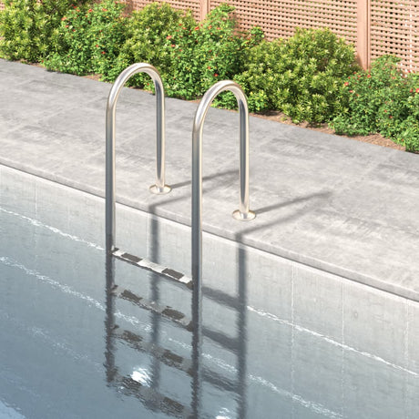 Échelle de piscine Vidaxl 54x38x184.5 cm 304 Acier inoxydable