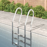 Échelle de piscine Vidaxl 54x38x158 cm 304 en acier inoxydable
