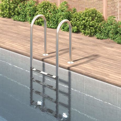 Échelle de piscine Vidaxl 54x38x184.5 cm 304 Acier inoxydable