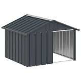 Vidaxl Dog Loft 116.5x103x81.5 cm Couleur d'anthracite en acier galvanisé