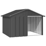 Vidaxl Dog Loft 116.5x103x81,5 cm ocynkowana stalowa antracytowa kolor