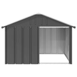 Vidaxl Dog Loft 116.5x103x81,5 cm ocynkowana stalowa antracytowa kolor