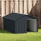 Vidaxl Dog Loft 116.5x153X81.5 cm Couleur d'anthracite en acier galvanisé