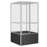 Vidaxl Bird Cage 111x107x211.5 cm Couleur d'anthracite en acier galvanisé