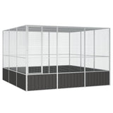 Vidaxl Bird Cage 302.5x324.5x211.5 cm galvanisert stål Antracitt