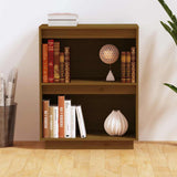 Vidaxl wandkast 60x34x75 cm massief grenenhout honingbruin