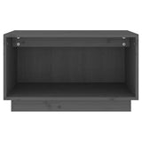 Vidaxl tv-meubel 60x35x35 cm massief grenenhout grijs