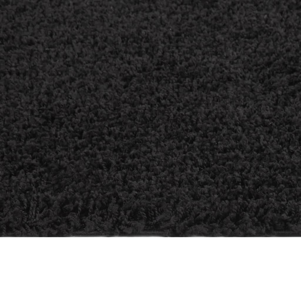 Vidaxl Rug Shaggy High Pile 80x150 cm svart