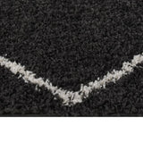 Vidaxl Rug Shaggy High Pile 80x150 cm Crèmeen Anthracite Color