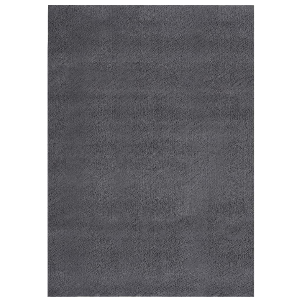 VidaXL rug washable short pole anti-slip 120x170 cm anthracite