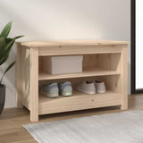 Vidaxl Shoes Bank 70x38x45.5 cm Pine solide