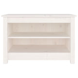 VidaXL Shoes Bank 70x38x45.5 cm Solid pine white