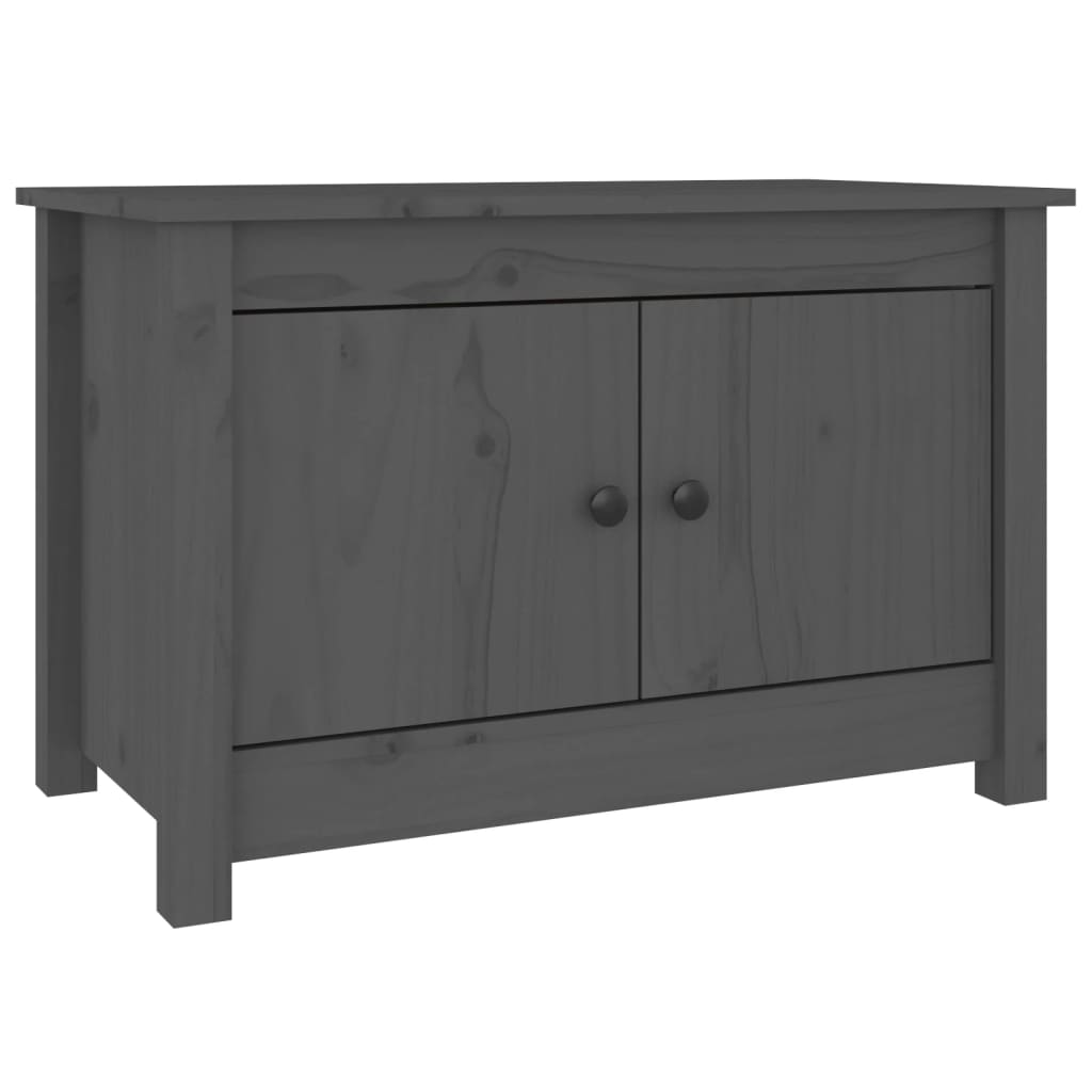 Vidaxl Shoe cabinet 70x38x45.5 cm Solid pine Gray