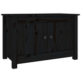 Armoire à chaussures Vidaxl 70x38x45,5 cm Pine solide noir