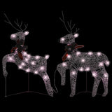 Vidaxl Christmas Animals 2 st 40 LEDS Gold colored