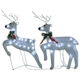 Vidaxl Christmas Animals 2 st 40 LEDS blanc
