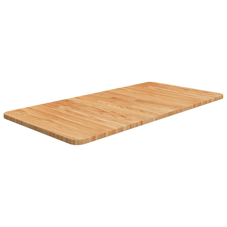 Vidaxl Wash-thesin tôle 80x40x1,5 cm Brun clair en bois massif traité