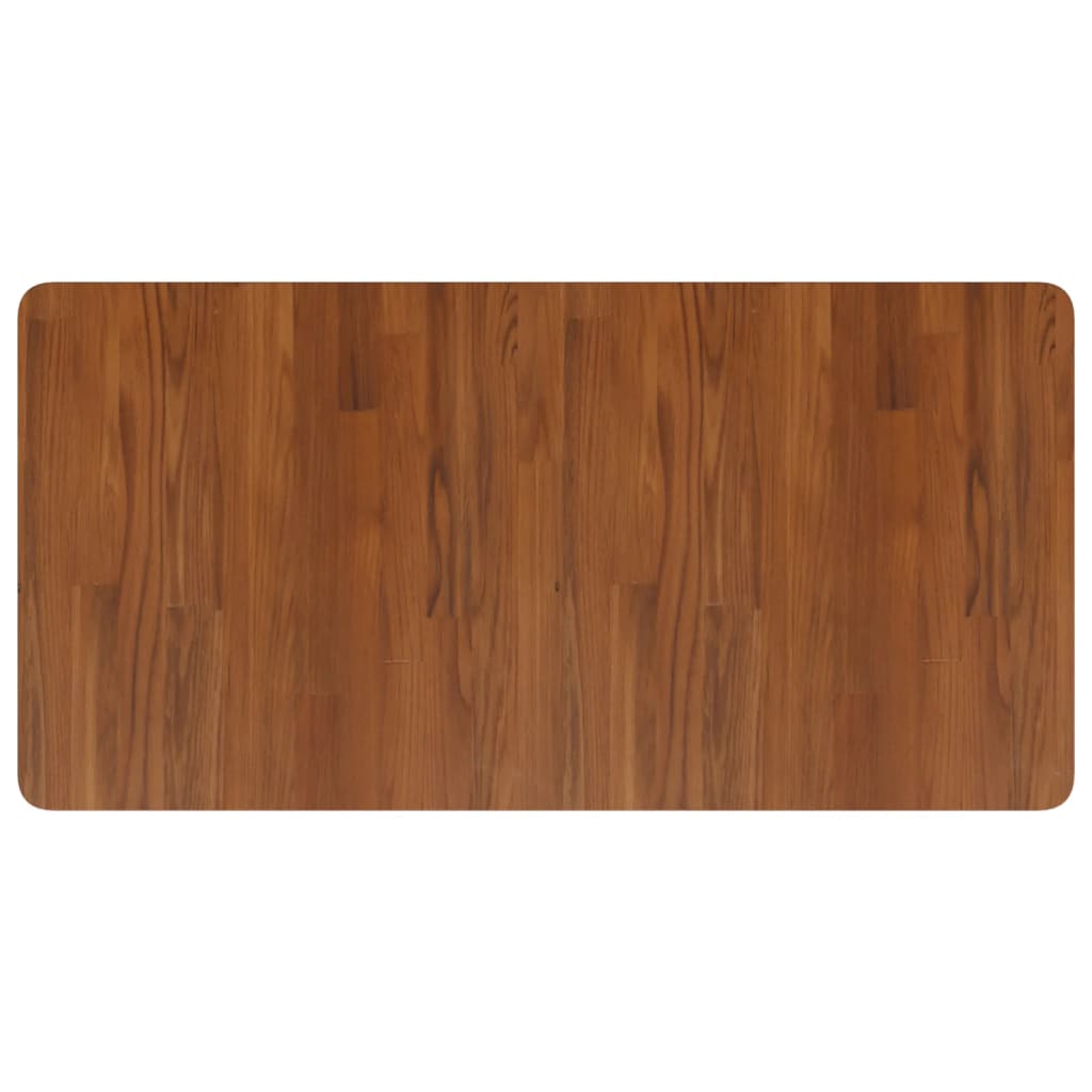 Table de lavabo VIDAXL 100x50x1,5 cm en bois massif massif foncé