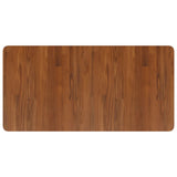 Vidaxl Washbasin Table 100x50x2.5cm de madera maciza tratada marrón oscuro